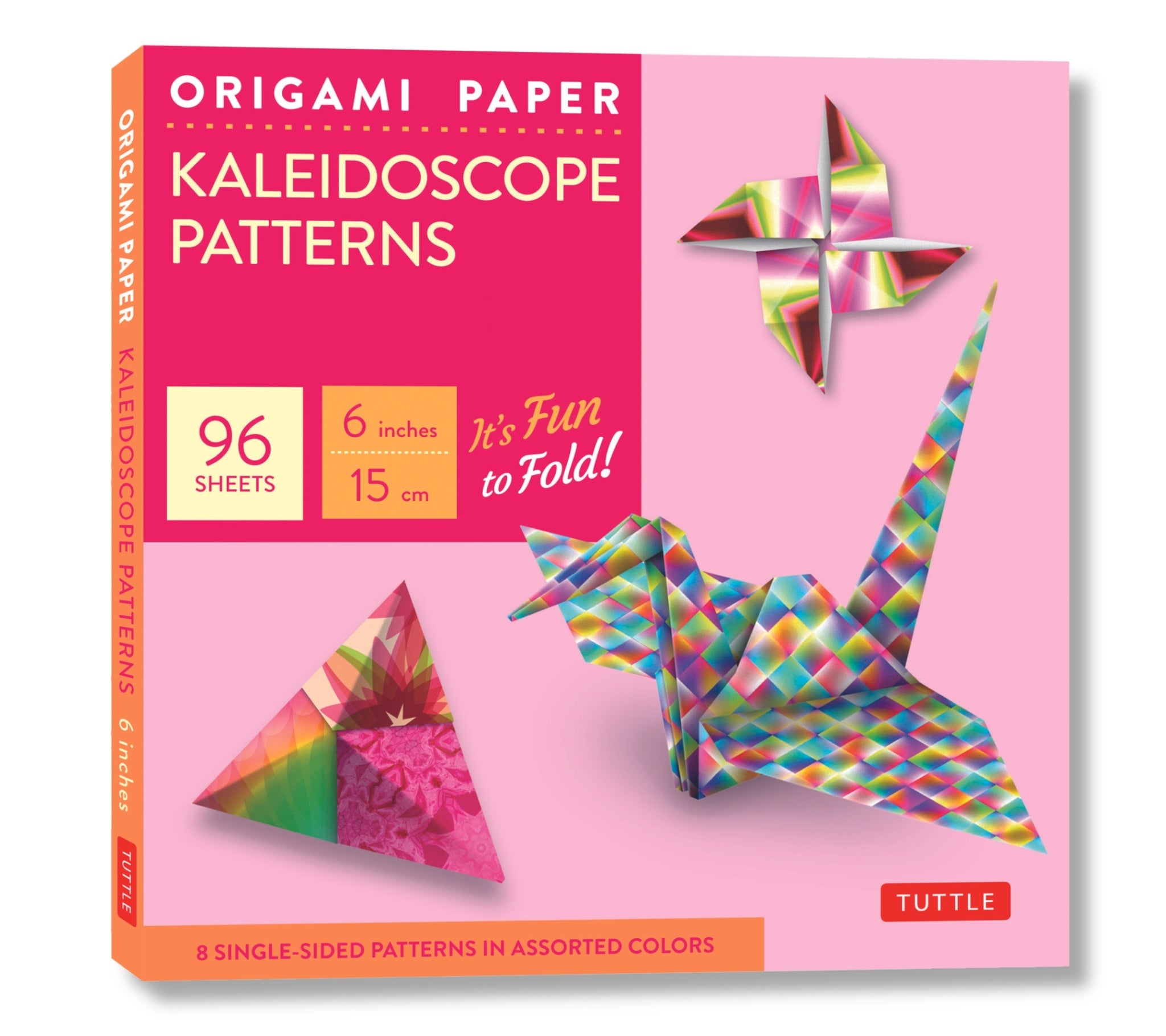 Cover image for Origami Paper - Kaleidoscope Patterns - 6" - 96 Sheets ISBN 9780804856430